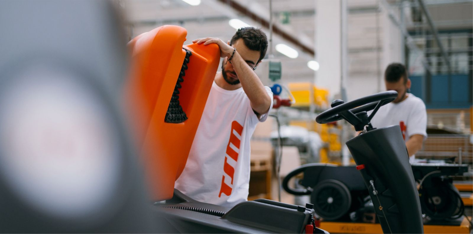 TSM rengjøringsmaskin i bruk